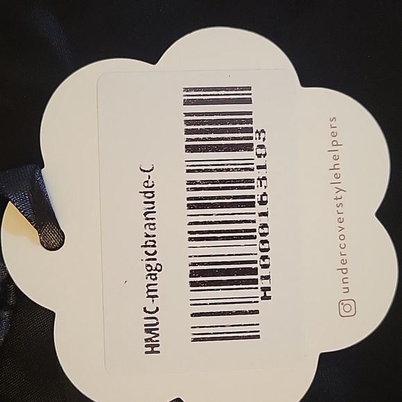 Black Satin Undercover Style Helpers Tie Bag - Picture 3 of 4